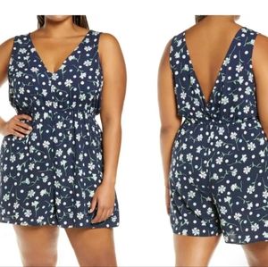 BP Floral V Neck Romper
